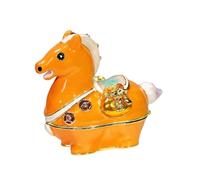 hogtnd Einzigartiger Zubehörkoffer in Pferdeform, dekorative Aufbewahrungsbox mit Legierungsstruktur, geeignet für die sichere Aufbewahrung von Wertsachen, multifunktionale Schmuckvitrine