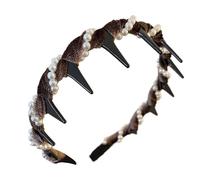 Hogvinnatil Girls Pearl Head Abch, Zahn für das Perlenband - Haarbänder Wave - Brautzähne nicht slip Kammzähne für Stirnbänder für Frauen Accessoires für Frauen
