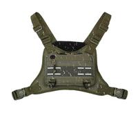 Hogvinnatil Männer Brustbeutel, Brustbeutel,Trainingsweste Vorderbeutelgabeless | Verstellbare Outdoor-Sportzubehör, multifunktionales Laufpack für Mobiltelefone, Kopfhörer