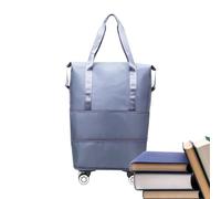 Hogvinnatil Reisetasche mit Rollen, erweiterbare Reisetasche mit Rädern, leichtes Design und große Kapazität für Wochenende, Geschäftsreisen und Familienurlaub, blau, siehe die Beschreibung, Siehe