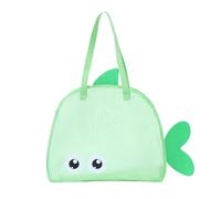 Hogvinnatil Strandtaschen für Frauen - große Netztasche für Pool - leichte Mehrzweck-Tasche, für Damen, für Familienurlaub, Reisen, Sommer, Schule, Picknick, grün, Se référer au descriptif