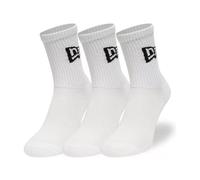 Hohe Baumwollsocken New Era FLAG CREW 3PACK weiß 13113558 - 35-38