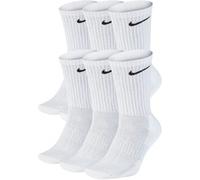 Hohe Baumwollsocken Nike EVERYDAY CUSHIONED CREW (6 PAIRS) weiß SX7666-100 - L