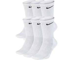 Hohe Baumwollsocken Nike EVERYDAY CUSHIONED CREW (6 PAIRS) weiß SX7666-100 - S