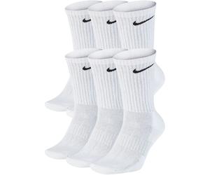 Hohe Baumwollsocken Nike EVERYDAY CUSHIONED CREW (6 PAIRS) weiß SX7666-100 - XL