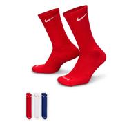 Hohe Baumwollsocken Nike EVERYDAY PLUS CUSHIONED CREW (3 PAIRS) rot SX6888-996 - L