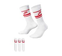 Hohe Baumwollsocken Nike SPORTSWEAR EVERYDAY ESSENTIAL CREW (3 PAIRS) weiß DX5089-102 - L