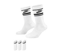 Hohe Baumwollsocken Nike SPORTSWEAR EVERYDAY ESSENTIAL CREW (3 PAIRS) weiß DX5089-103 - S