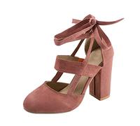 Hohe Schuhe Damen mit Blockabsatz High Heels Tanzschuhe Elegant Vorne Geschlossen Hochzeitsschuhe Hohe Schuhe mit Absatz Schwarz Pumps Brautschuhe Bequem Trachtenschuhe Stöckelschuhe