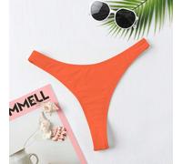 Hoher Schnitt Tanga Bikini Höschen für den Sommerstrand, Badeanzug