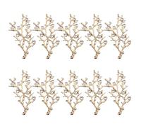 Hohopeti 10 Stück Strass Anhänger aus Zinklegierung Glänzende Strasssteine für Selbstgemacht Bastelarbeiten Schmuck und Hochzeitsdekoration