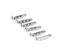 Hohopeti 100 Stück Sicherheitsnadeln aus Edelstahl Silberfarbene Broschennadeln mit Drei befestigung für Schmuck Basteln und DIY Projekte