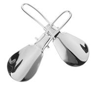 Hohopeti 2 Stück Edelstahl Schuhlöffel Lang Langlebig Stabil für Herren Damen Senioren Reise Bequemer Griff Leichter Einstieg Schuharten