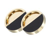 Hohopeti 2 Stück Metall dekorverschluss für Taschen Langlebiger DIY Handtaschen Verschluss aus Zinklegierung Runde Hohl Geprägte Schnalle in Gold Geeignet für Schulter Clutch Rucksäcke