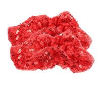 Hohopeti 2 Stück pack Pailletten Haargummis aus Stoff Dehnbar Rot Weihnachtliche Haarbänder für Damen und Mädchen Festliche Haar Accessoires für Partys und Alltag