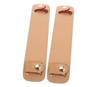 Hohopeti 2 Stück Pu-Leder Gepolsterte rutschfeste Schulterauflage für Umhänge Handtaschen Weiche Dicke Komfortpolster zum Druckabbau bei Tragriemen