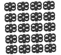 Hohopeti 20 Stück Teiliges Schuhbänder Fixierclips aus Kunststoff Praktische Schnürsenkel Schnallen für Herren und Damen Einfach zu Befestigen Langlebig für Outdoor Wandern Camping