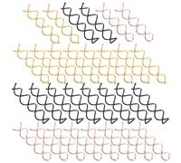 Hohopeti 30 Stück Teiliges Spiral haarspangen Langlebigem Metall Leicht und Einfach zu Tragen für Vielfältige Hochsteckfrisuren und Tägliche Anwendung in Schwarz Gold und Roségold für