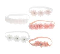 Hohopeti 5Er Pack Haarspangen Für Babys Und Mädchen Haarbänder Haarschmuck Für Blumenmädchen Haarbänder Für Blumenmädchen Haarschmuck Mit Blumenschleife Aus Stoff