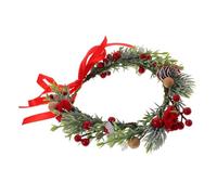 Hohopeti Blumenkranz Haarschmuck Kopfschmuck Haarreif mit Grünen Blättern Leichtes Vintage Stirnband für Hochzeit Braut Party Geburtstag Festliche Anlässe Komfortabel und Modisch