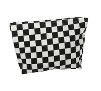 Hohopeti Corduroy Plaid Make up Tasche mit Reißverschluss Portable Kosmetiktasche für Damen Leicht Waschbar Multifunktionaler Kulturbeutel für Reisen und Alltag Sichere Aufbewahrung von