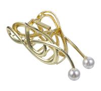 Hohopeti Haarspange aus Metall mit Perlenkrallenclip in Musiknotenform Große Haarklammer für Dickes Haar und Sanften Halt Damen Haaraccessoire für Musikfestivals