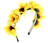 Hohopeti Hawaiianischer Blumenhaarreif mit Imitatblumen Festival Blumengirlande für Hochzeiten Partys und Fotoshootings Angenehme Textur Langlebiger Haarreif