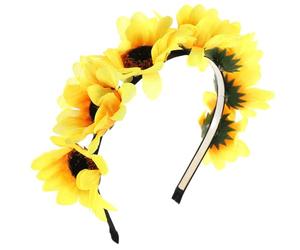 Hohopeti Hawaiianischer Blumenhaarreif mit Imitatblumen Festival Blumengirlande für Hochzeiten Partys und Fotoshootings Angenehme Textur Langlebiger Haarreif