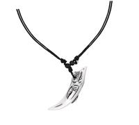 Hohopeti Surfer Halskette mit Geschnitzten Holzperlen und Weißem Haizahn Anhänger Leichte Strandkette für Herren Modischer Schmuck Männer Bequem und Vielseitig für Alltag und Geschenk