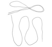 Hohopeti Weiße Glitzer Strass Schnürsenkel 140cm Rund Dekorative Kordelzüge für Sneaker Stiefel Kapuzenpullover Ersatz Kordel mit Funkel Effekt für Hoodie Schmuck