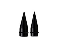 Hoisy 2Stück 24mm(15/16 inch) Piercing Tunnel, mit Kegel Ohrstecker Plug, Acryl Tunnel Set Schwarz
