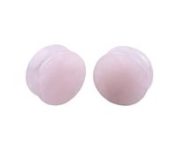 Hoisy 2Stück Ohr Plugs 18mm(11/16 inch), Rosa Stein Ohrstecker Tunnel, Stein Ohr Plugs Set Rosa