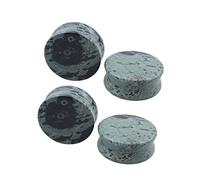 Hoisy 4 Stück 22mm(7/8 inch) Ear Stretcher Plug, Mehrfarbig Stein Ohrstecker Herren Plug, Stein Tunnel Piercing Grau