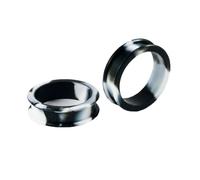 Hoisy Ear Stretcher 38mm 2 Stück, Rund Hohl Ohrstecker Tunnel, Silikon Tunnel Plug Schwarz Weiß