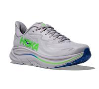 HOKA CLIFTON 10 Herren Normal US M10,5 - EUR 44 2/3 ASH GREY / NEON GREEN Schuhgröße: 44 2/3