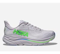 HOKA Clifton 10 Schuhe für Herren in Ash Grey/Neon Green Größe 49 1/3 | Straße