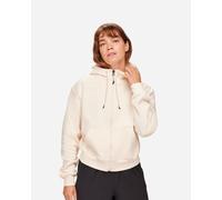 HOKA Essential Hoodie mit Reißverschluss für Damen in Eggnog Größe 2XL | Langarmshirts