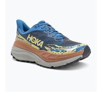 HOKA Stinson 7 Trailrunningschuhe blau/orange - 42(2/3)
