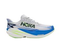 Hoka Herrenlaufschuhe Mach X3, cosmic grey / virtual blue - weiß/blau / 42