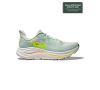 Hoka - Laufschuhe - Damen / Frauen - Clifton 10 - Clifton 10 W Sea Glass/Neon Flame für Damen - Größe 41 1/3 - Grau Grau 41 1/3
