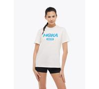 HOKA Milan City T-Shirt für Damen in White Größe L | Kurzarmshirts