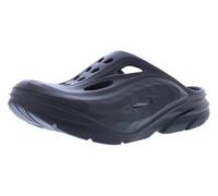 HOKA Ora Recovery Pantoletten für Erwachsene, Unisex, Schwarz/Schwarz, 9 Women/7 Men