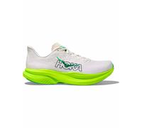 Hoka - Running-Schuhe - Mach 6 M White/Neon Lime für Herren - Größe 41 1/3 - Weiß Weiß 41 1/3