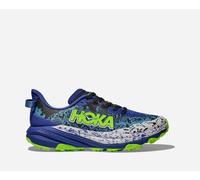 HOKA Speedgoat 6 Schuhe für Kinder in Night Sky/Neon Lime Größe 40 2/3Y | Gelände