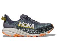 hoka speedgoat 6 trailrunning schuhe grau grun orange women 36