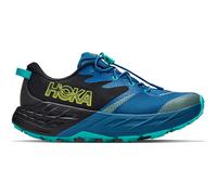 Hoka Speedgoat 7 Big Kids Kinder Trailrunningschuhe black-night glow blue Größe 39 Trekking Atmungsaktiv