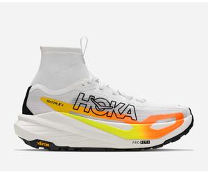 HOKA Tecton X 4 Schuhe für Herren in Frost/Neon Tangerine Größe 46 | Gelände