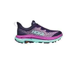 Hoka - Trailrunning-Schuhe - Mafate Speed 4 W Night Sky/Ocean Flower für Damen - Größe 5 US - Violett Violett 5 US