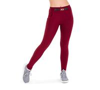 Holala Damen Treggings Thermo Business High Waist Leggings Hosen Stretch Jeggings 8509 (42-44, Rot), 155