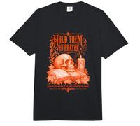 Hold Them In Prayer Katholischer Gothic-Schädel Grafik Comfort Colors Adult Heavyweight T-Shirt